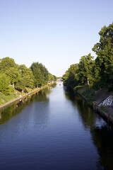 Fototapeta na wymiar Landwehr canal in Berlin in spring time