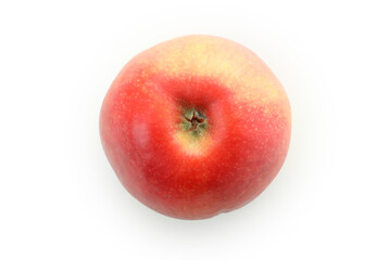 Ripe red apple isolated on white background