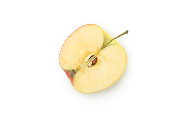 Half of apple isolated on white background