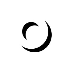 Vector Geometric Shadow Letter O