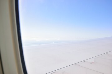 view from airplane window