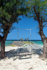 鹿児島県　徳之島の天城町与名間ビーチ