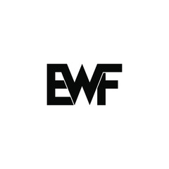 ewf letter original monogram logo design