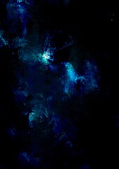 Obraz na płótnie Canvas 幻想的な暗闇に光る水色の宝石テクスチャ背景