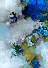 幻想的な水色なテクスチャ背景 Wall Mural Wallpaper Murals いおるな