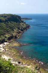 Fototapeta na wymiar 鹿児島県　徳之島の小原海岸展望台からの眺望