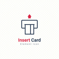 insert credit card icon graphic design vector
