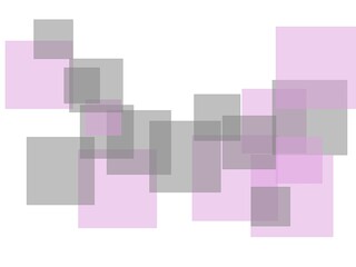 Abstract grey violet squares with white background