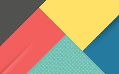 Abstract Modern Background with Pastel Color and Memphis Element.