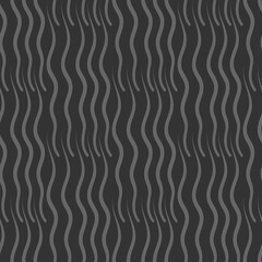 Abstract background pattern with gray lines on black background, wallpaper. Seamless pattern, texture. Vector image