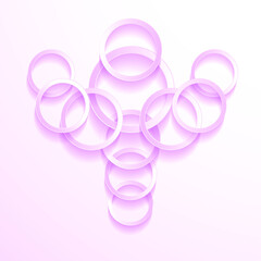 ilustrations vector graphic of soft pink rounded background 