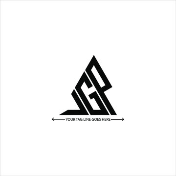 J G P letter logo creative design. J G P unique design