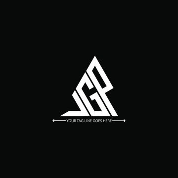 J G P letter logo creative design. J G P unique design