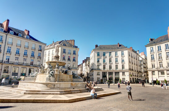 Nantes historical center, HDR Image