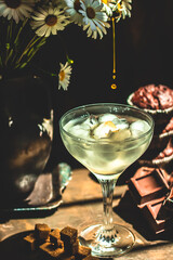 Refreshing chamomile drink.