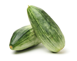 Muskmelon (yangjiaomitianguo) on white background