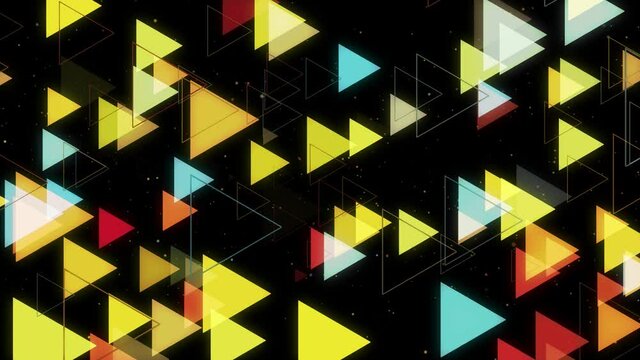 Abstract directional neon arrow geometric background. Data flow. Optical fiber. Explosion star. Seamless loop 4k motion effect.
