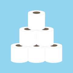 Tissue paper vector. Tissue vector. Tissue on blue background.