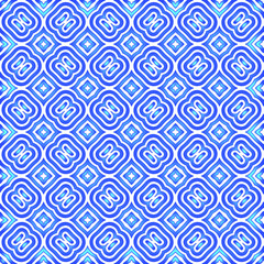 Geometric vector pattern with azure and blue gradient. simple ornament for wallpapers and backgrounds.