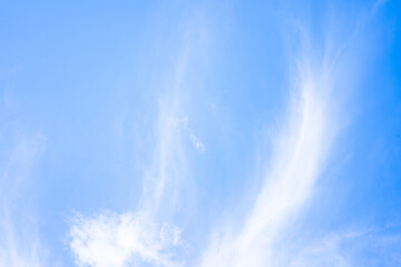 Beautiful cloudscape against blue sky background.