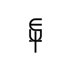 ewt letter original monogram logo design