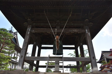 日本　長野　観光名所　善光寺　夏の風景