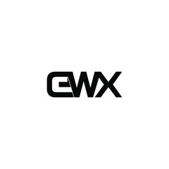 ewx letter original monogram logo design
