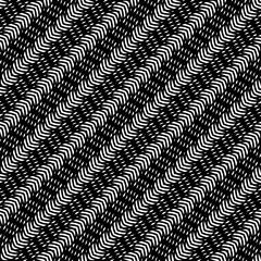 Design seamless monochrome zigzag pattern - 440047473