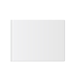 Light Realistic Blank album cover or book horizontal orientation.