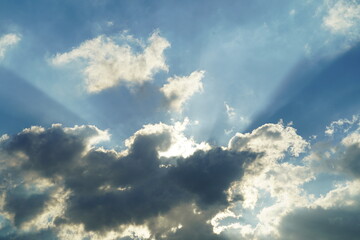 blue sky with clouds