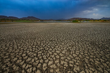 Dry cracked earth