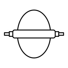 Vector Dough Outline Icon Design