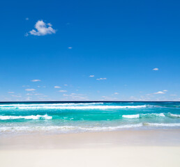 beach and tropical sea. nature background