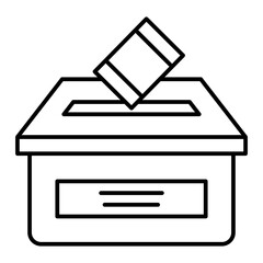 Vector Vote Outline Icon Design