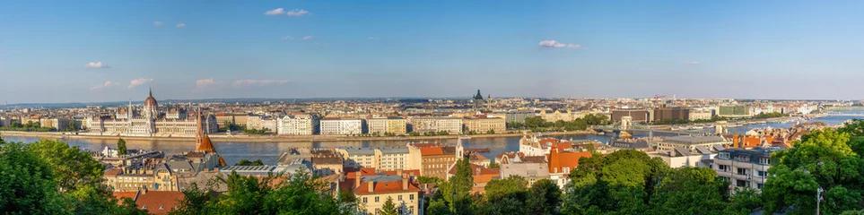 Deurstickers panoramic landscape with the city of Budapest - Hungary © sebi_2569