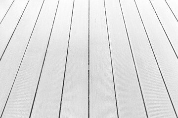 White wooden floor on the balcony outside the house pattern and background seamless