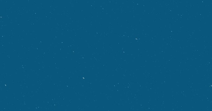 Animation of specks of white light moving over solid blue background