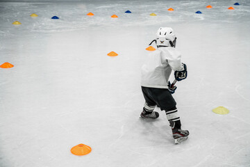 Hockey training, hockey match.