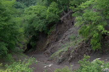 土砂崩れ