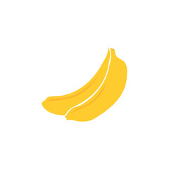 banana icon on a white background, vector illustration