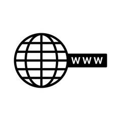 Globe icon vector. Simple design on white background.