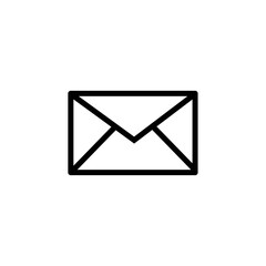 Envelope icon vector. Mail icon. Message icon. Flat design style on white background.