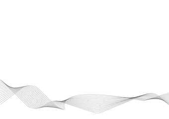 Abstract black watercolor smooth wave design