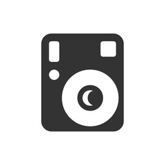 Polaroid Camera solid icon.