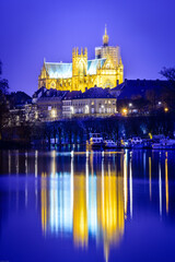Fototapeta na wymiar Metz by night