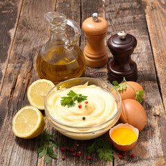mayonnaise with fresh ingredient