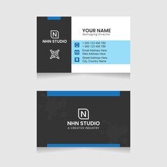 Modern Clean Creative Simple Business Card Design. Horizontal And Vertical Layout. Vector Personal Visiting Card Template. Print Ready Stationery Design. Flat Abstract Horizontal Name Card Design.
