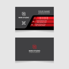 Modern Clean Creative Simple Business Card Design. Horizontal And Vertical Layout. Vector Personal Visiting Card Template. Print Ready Stationery Design. Flat Abstract Horizontal Name Card Design.
