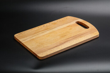 Wooden board for kitchen isolated