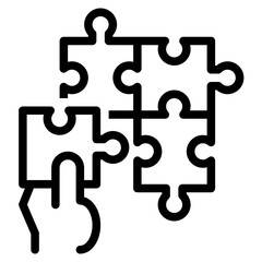 jigsaw line icon